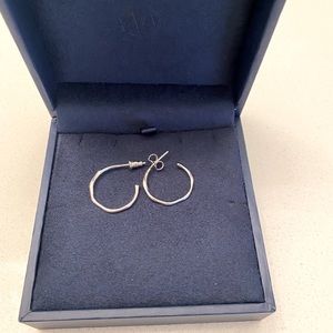 Missoma small molten hoop earrings - sterling silver